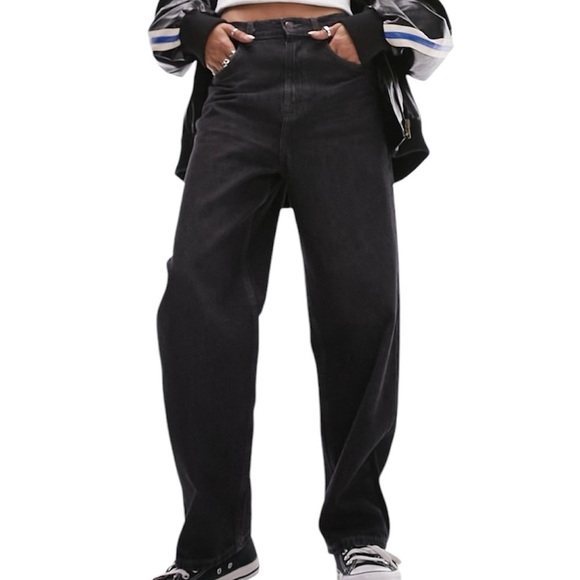 Topshop Baggy Wide Leg Jeans - Picture 1 of 10